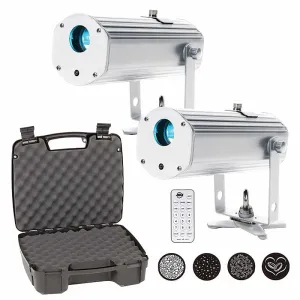 2 Color Rechargeable Projectors GOBO American DJ Pin  Point GOBO   Cases   Remote Control 2 American DJ Pin  Point GOBO Color Rechargeable GOBO Projectors   Cases   Remote