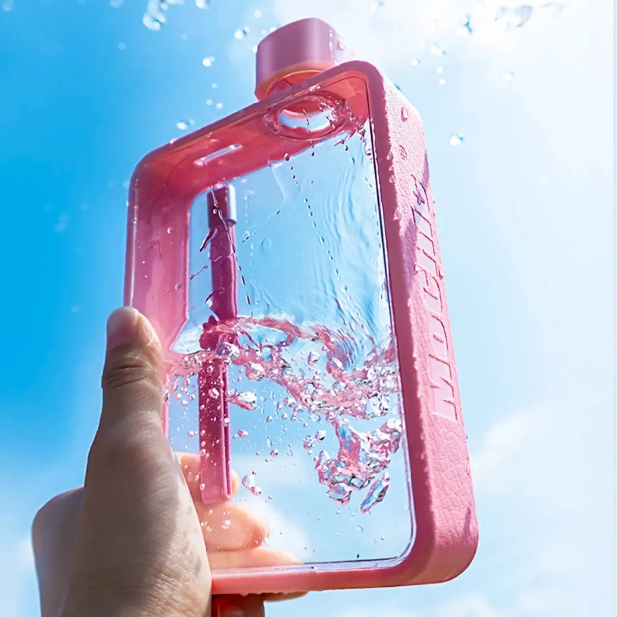 A5 Summer Water Cup - Creative Trend Square Flat Bottle