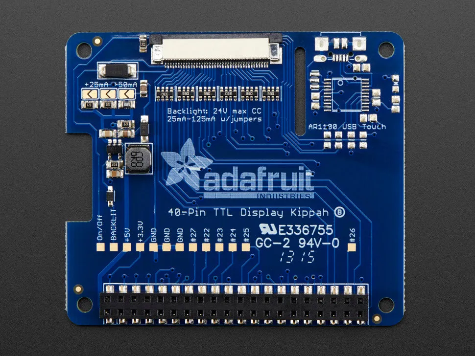 Adafruit DPI TFT Kippah for Raspberry Pi