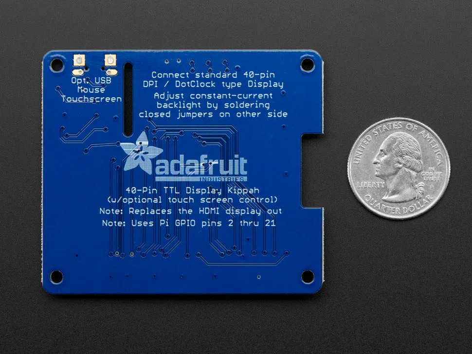 Adafruit DPI TFT Kippah for Raspberry Pi