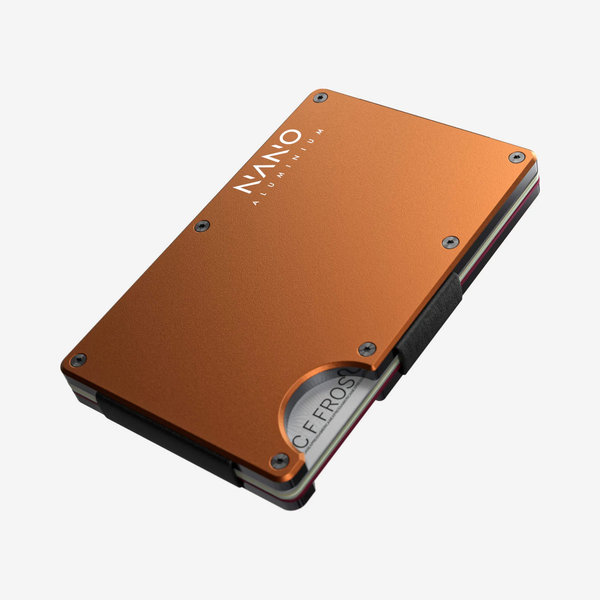 AirTag Money Clip Wallet (Ventura Orange)