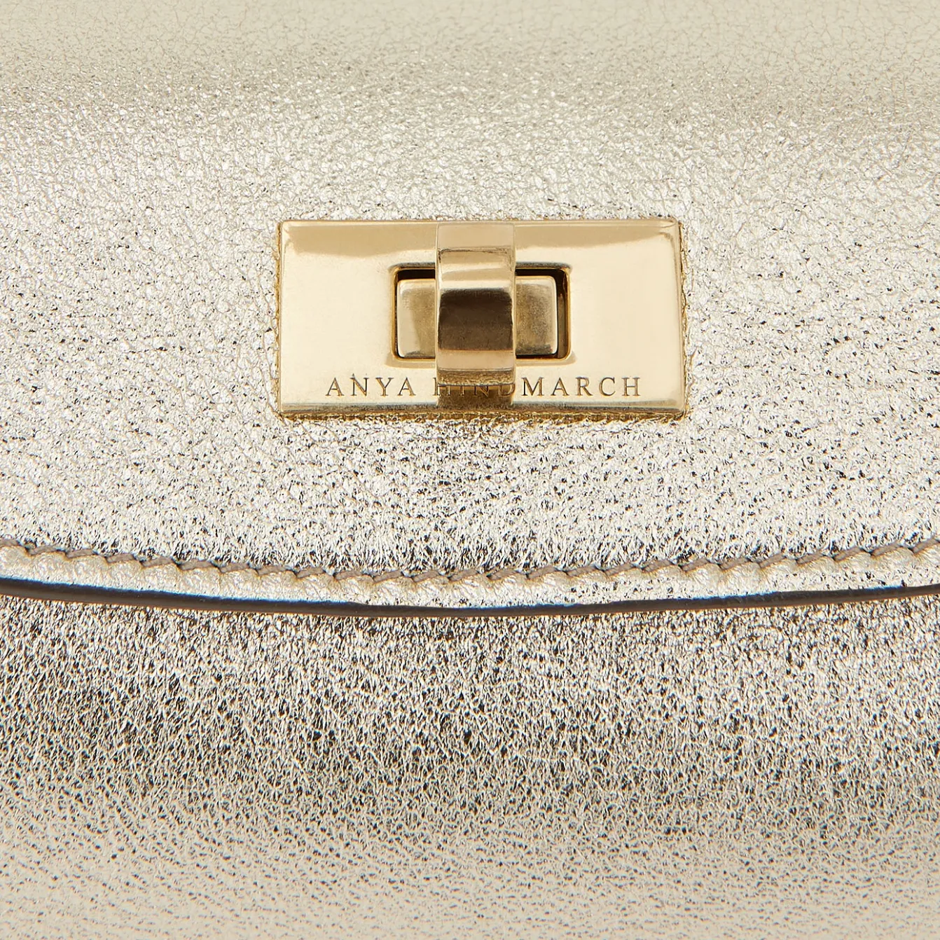 Anya Hindmarch Gold Mini Waverley