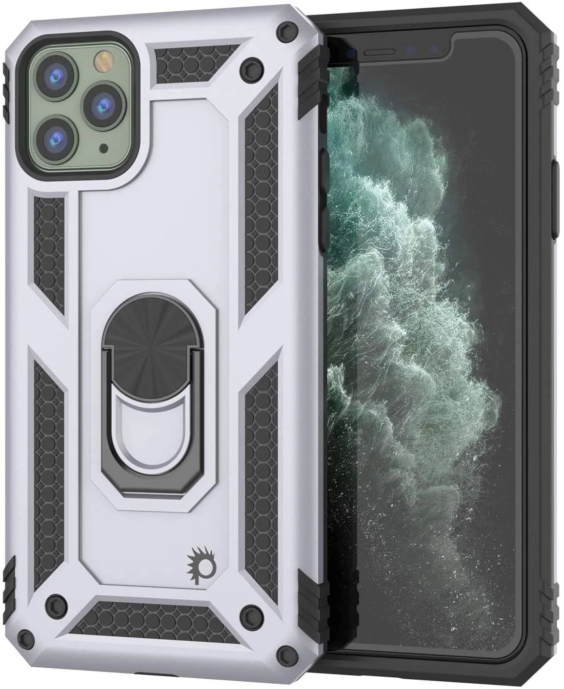 Apple iPhone 11 Pro  Punkcase ArmorShield Military Style Case Silver