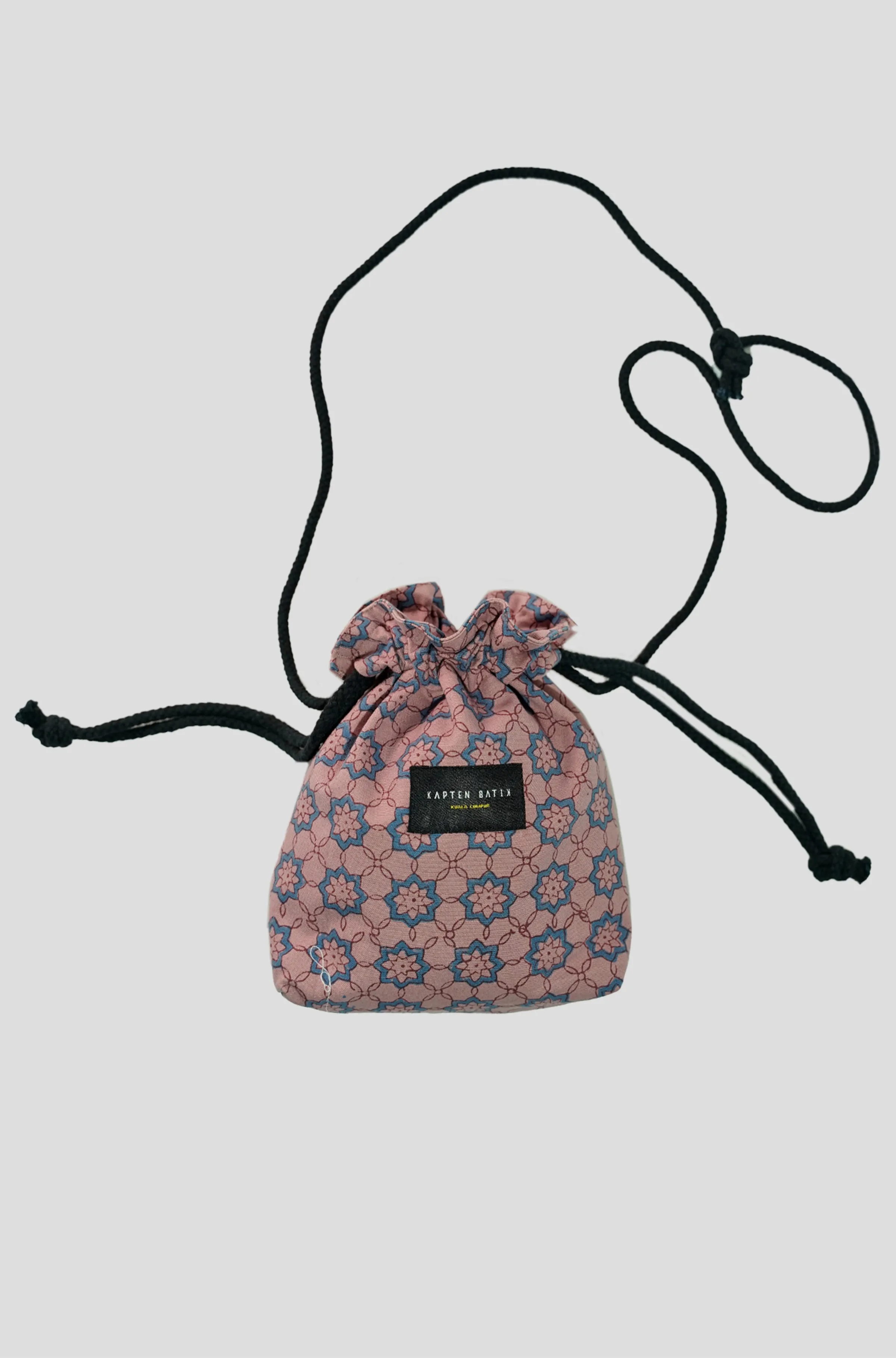 Artisanal Canvas Sling Pouch Bag in Dahlia