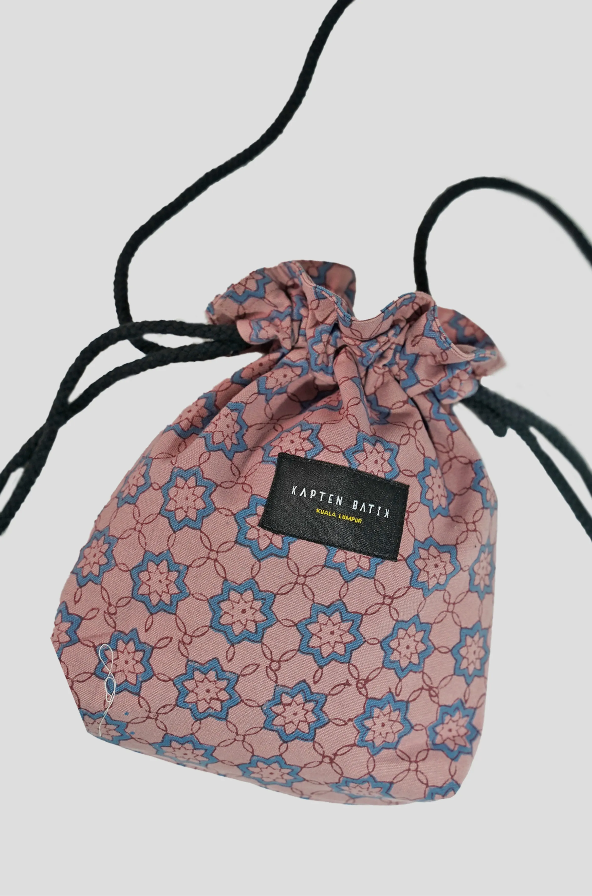 Artisanal Canvas Sling Pouch Bag in Dahlia