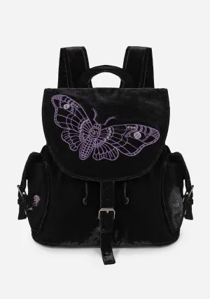 Atropos Moth Embroidered Satchel Backpack