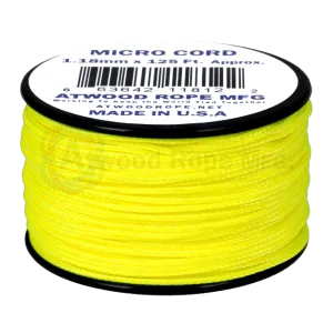 Atwood Micro Cord 1.18mm - Neon Yellow