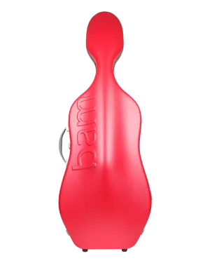 BAM Graffiti Hightech Slim Cello Case Raspberry Red/Silver 4/4