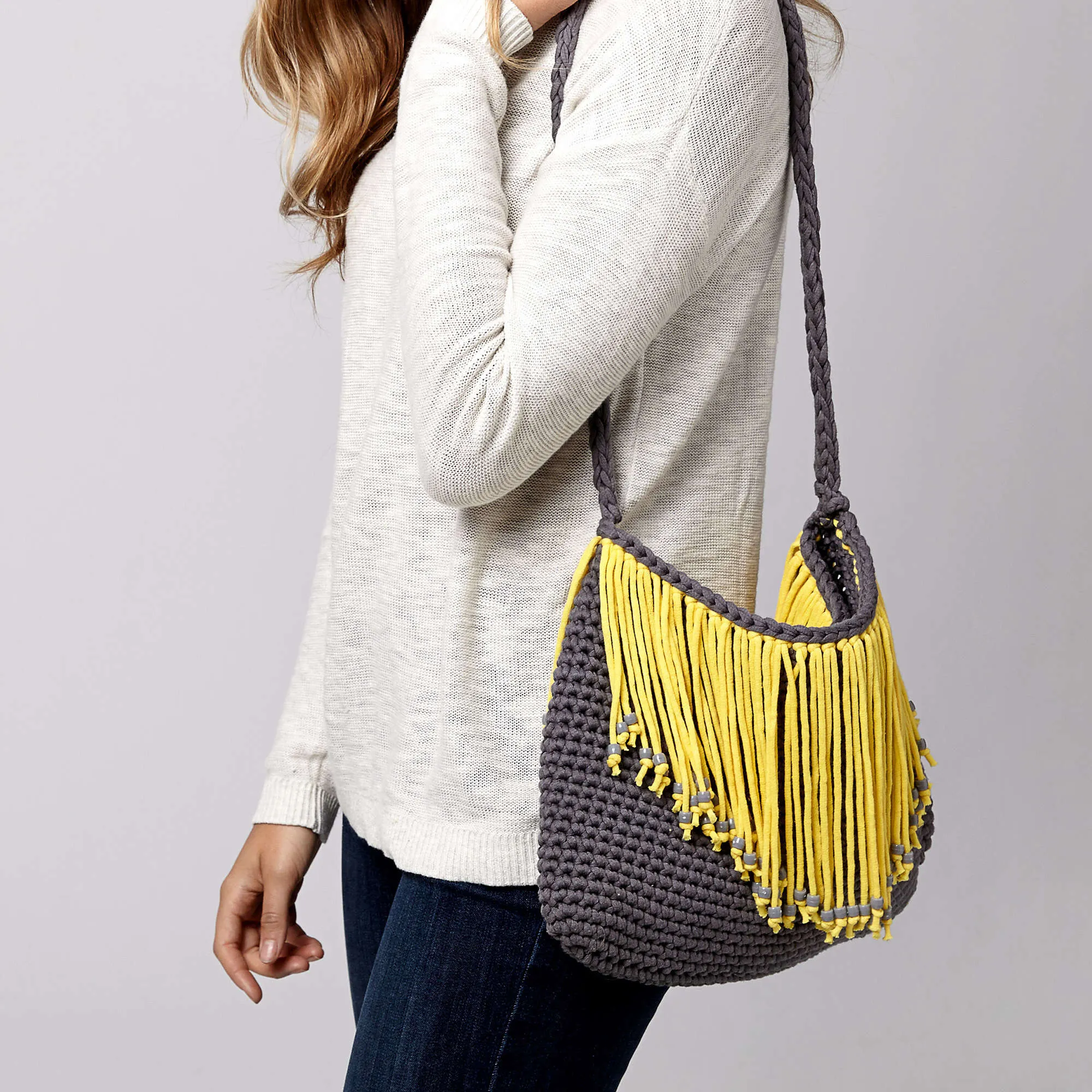 Bernat Crochet Fringe Benefits Bag