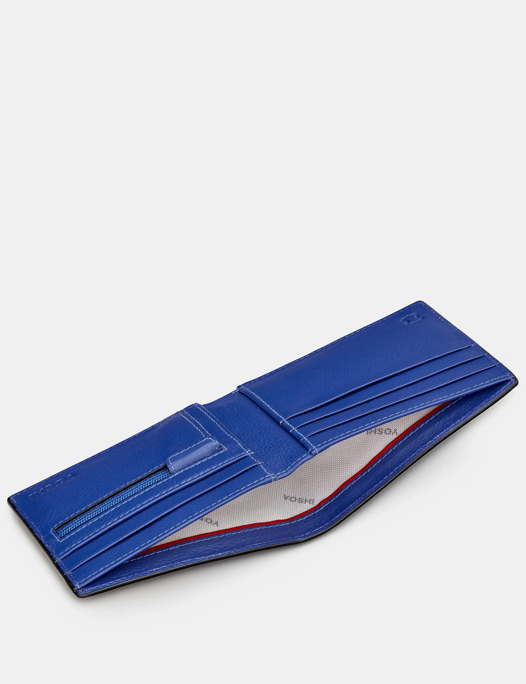 Black And Blue Leather Wallet