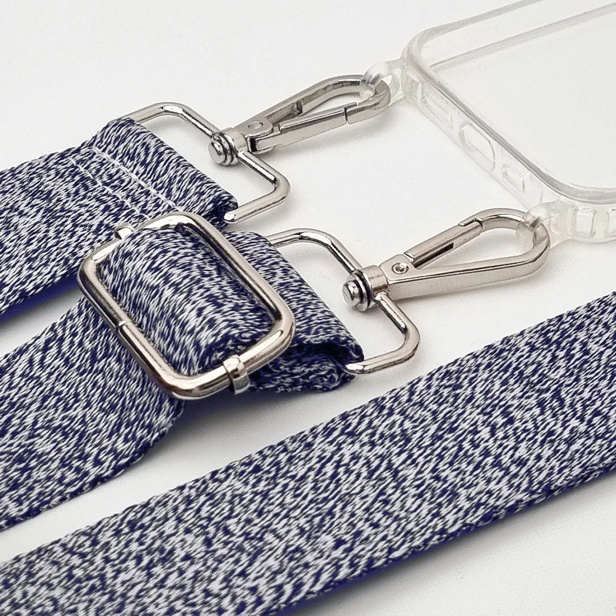 Blue Melange Woven Strap