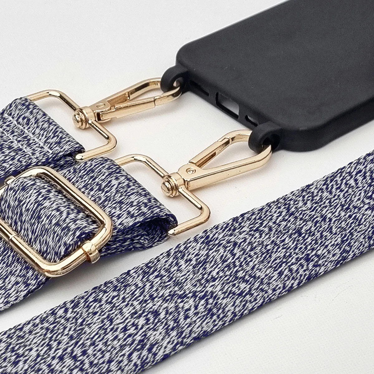 Blue Melange Woven Strap