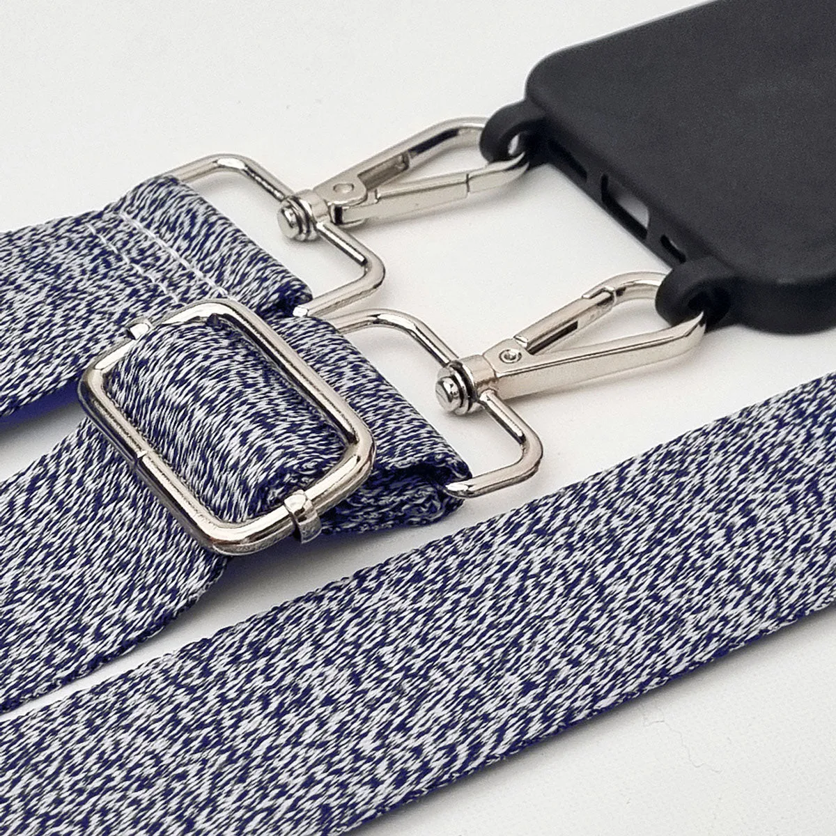 Blue Melange Woven Strap