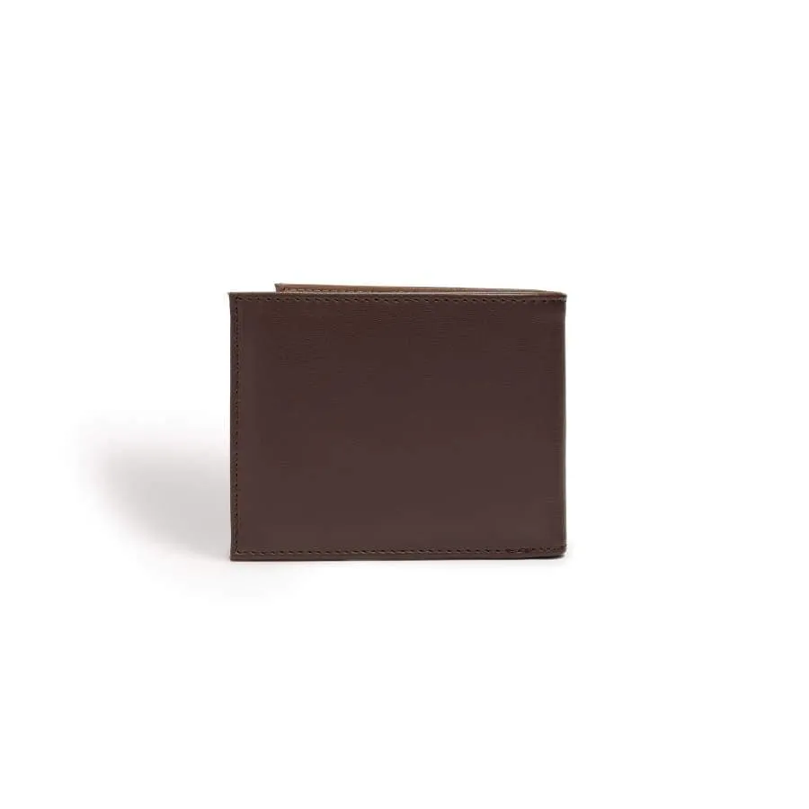 Brave Vegan Leather Bifold Wallet | Dark Brown