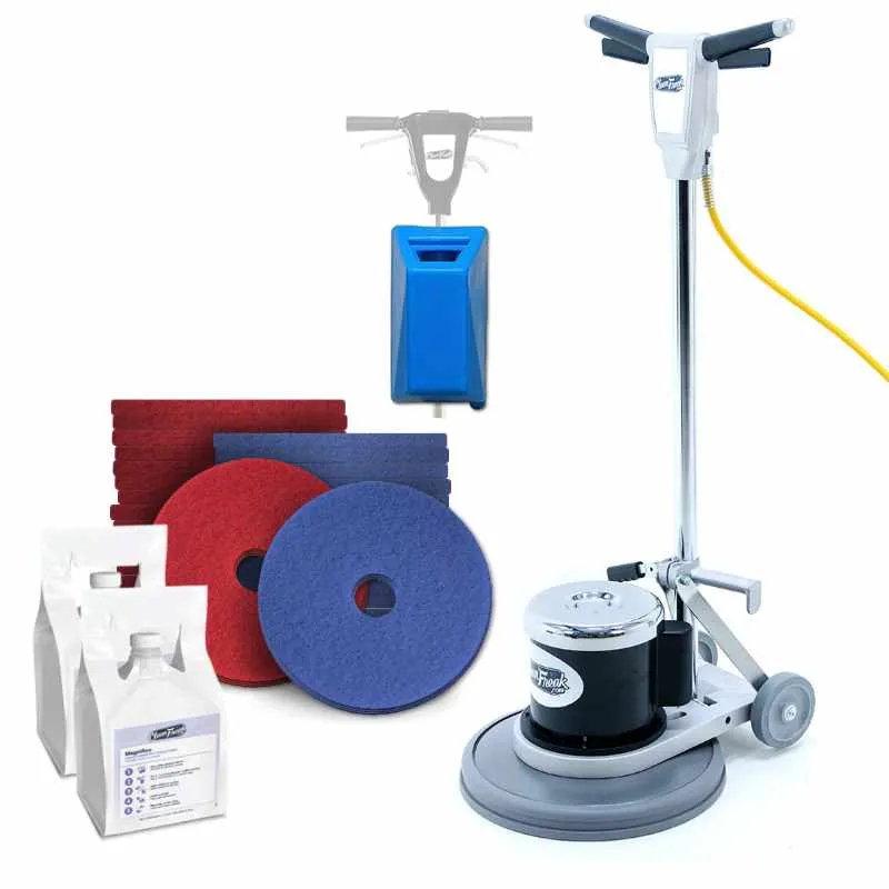 CleanFreak® 17" Floor Buffer Commercial Floor Cleaning Package