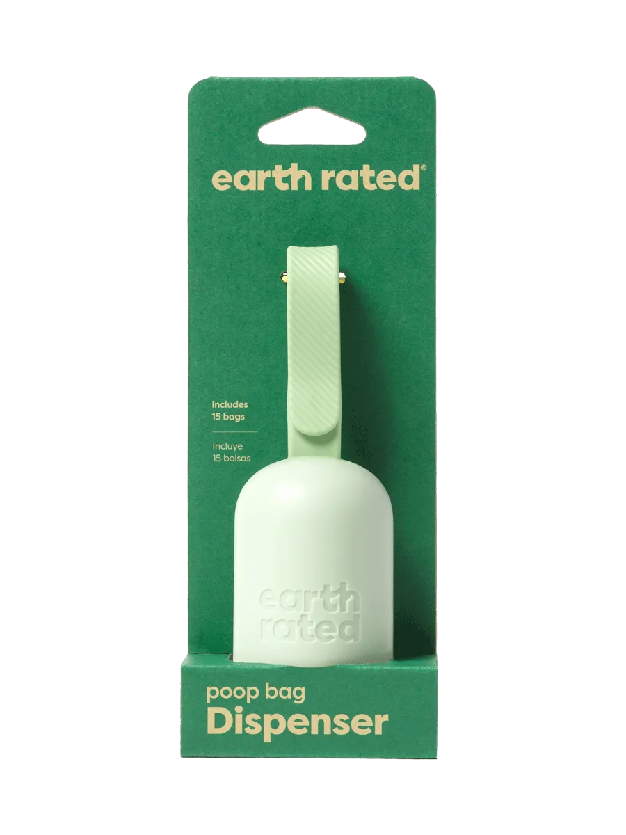 Earth Rated Leash Dispenser with Unscented Waste Bags