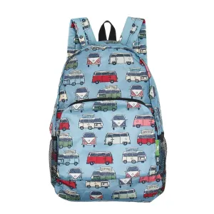 Eco Chic Lightweight Foldable Backpack Campervan Teal