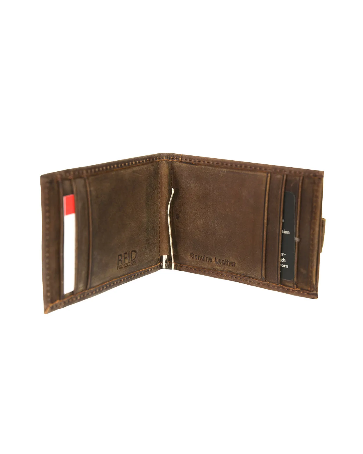 Evergreen Wallet Brown Front Pocket