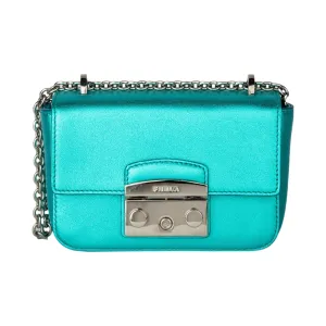 Furla Mini Metropolis Crossbody - Blue Metal