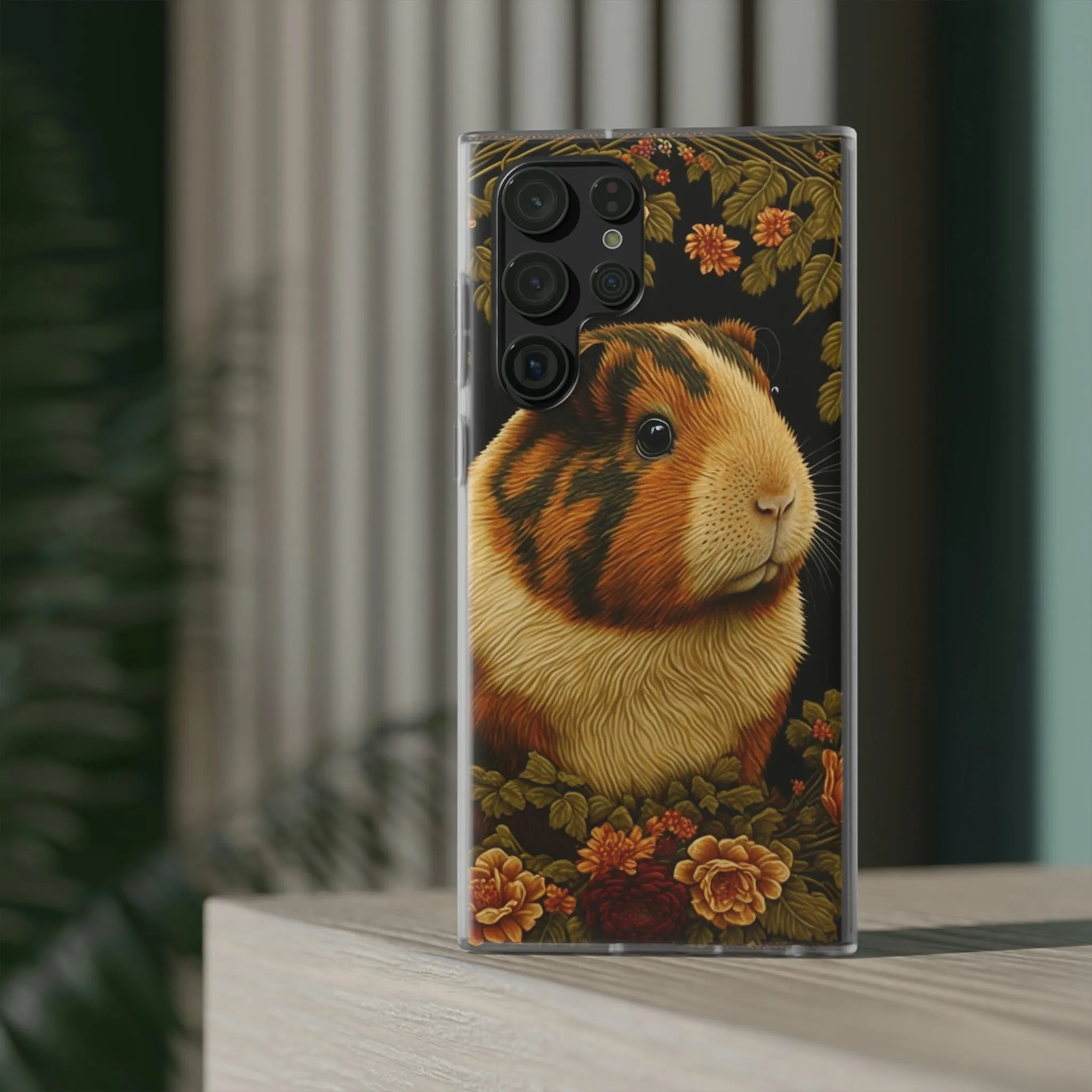 Guinea Pig in the Garden Phone Cases