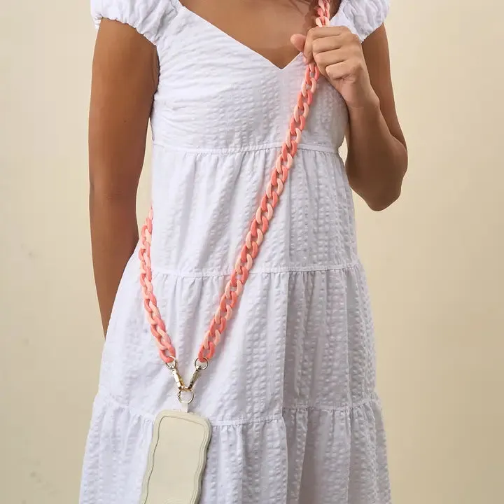 Hold The Phone Crossbody Chain | Duo Rose