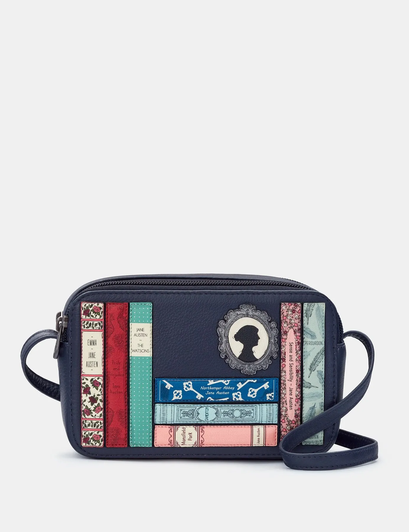 Jane Austen Bookworm Leather Porter Cross Body Bag