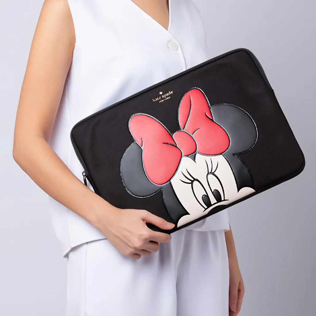 KATE SPADE Disney X Kate Spade New York Minnie Universal Laptop Sleeve Black Multi KG703