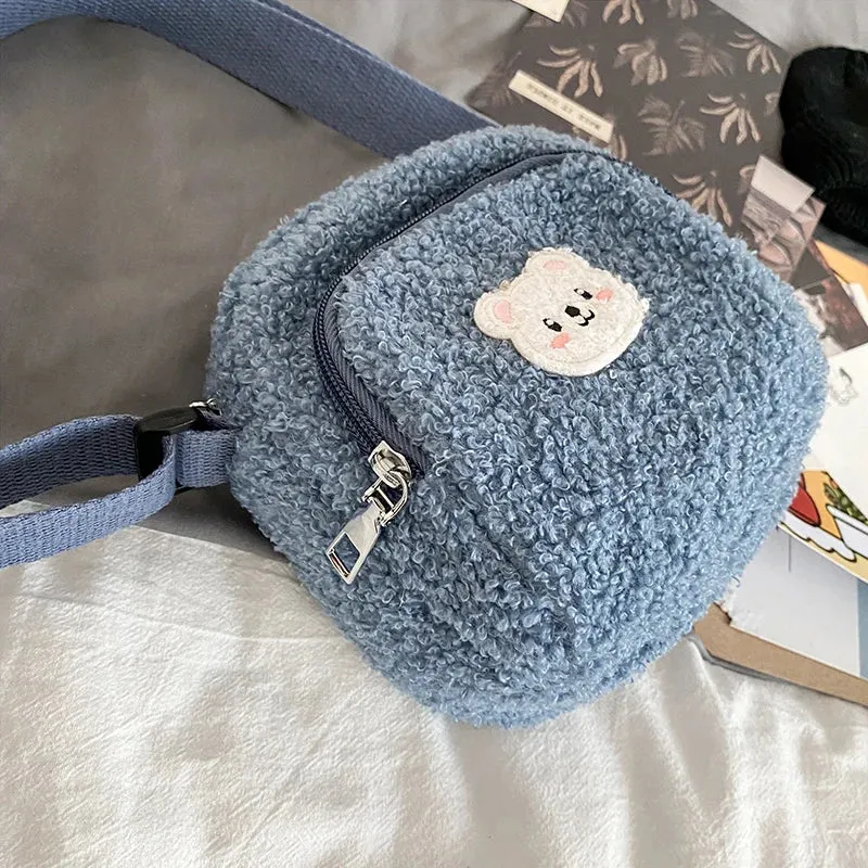 Kawaii Cute Bear Plush Shoulder Bag