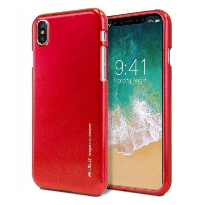 Mercury Jelly Case for iPhone X/XS - Metal Red