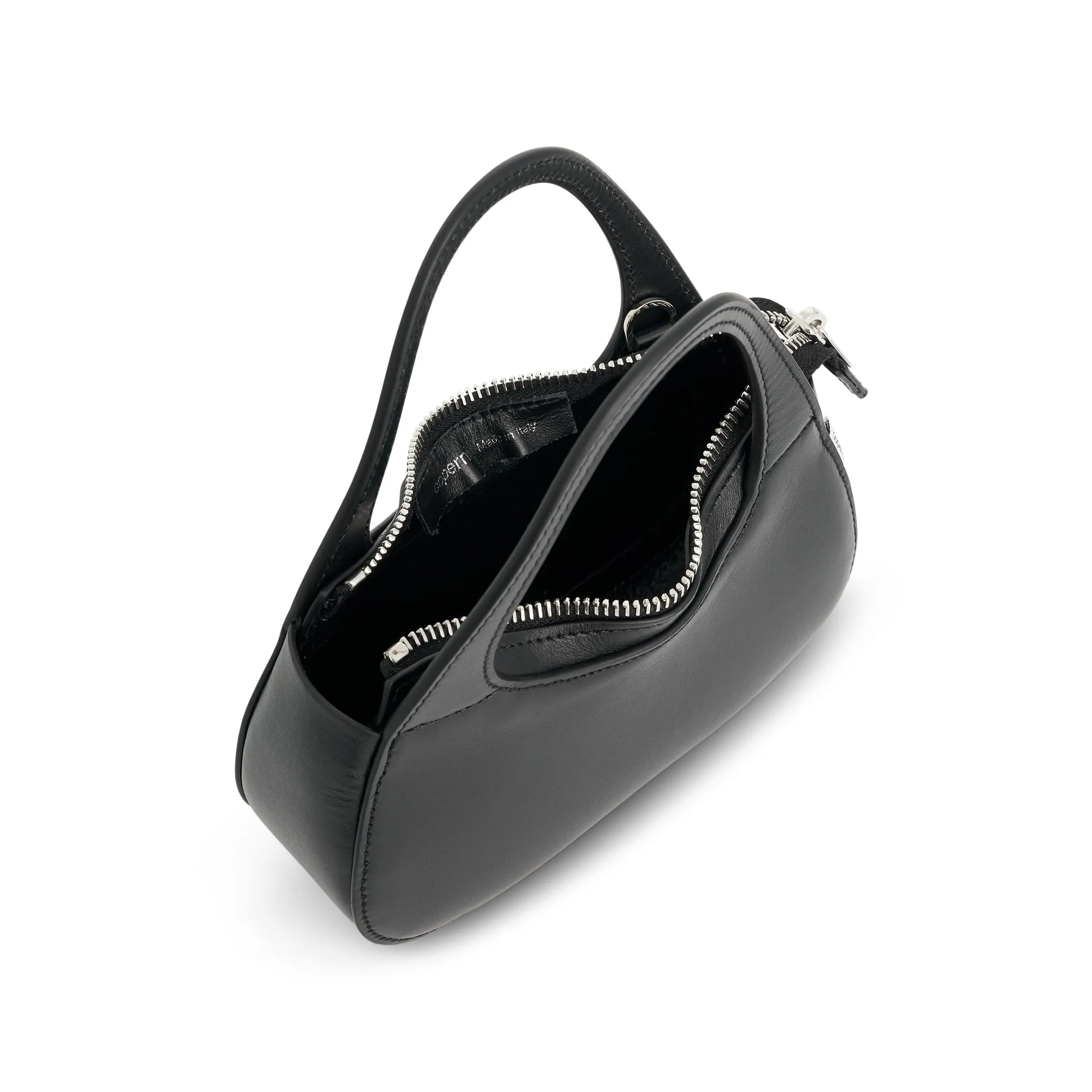 Micro Baguette Swipe Bag in Black