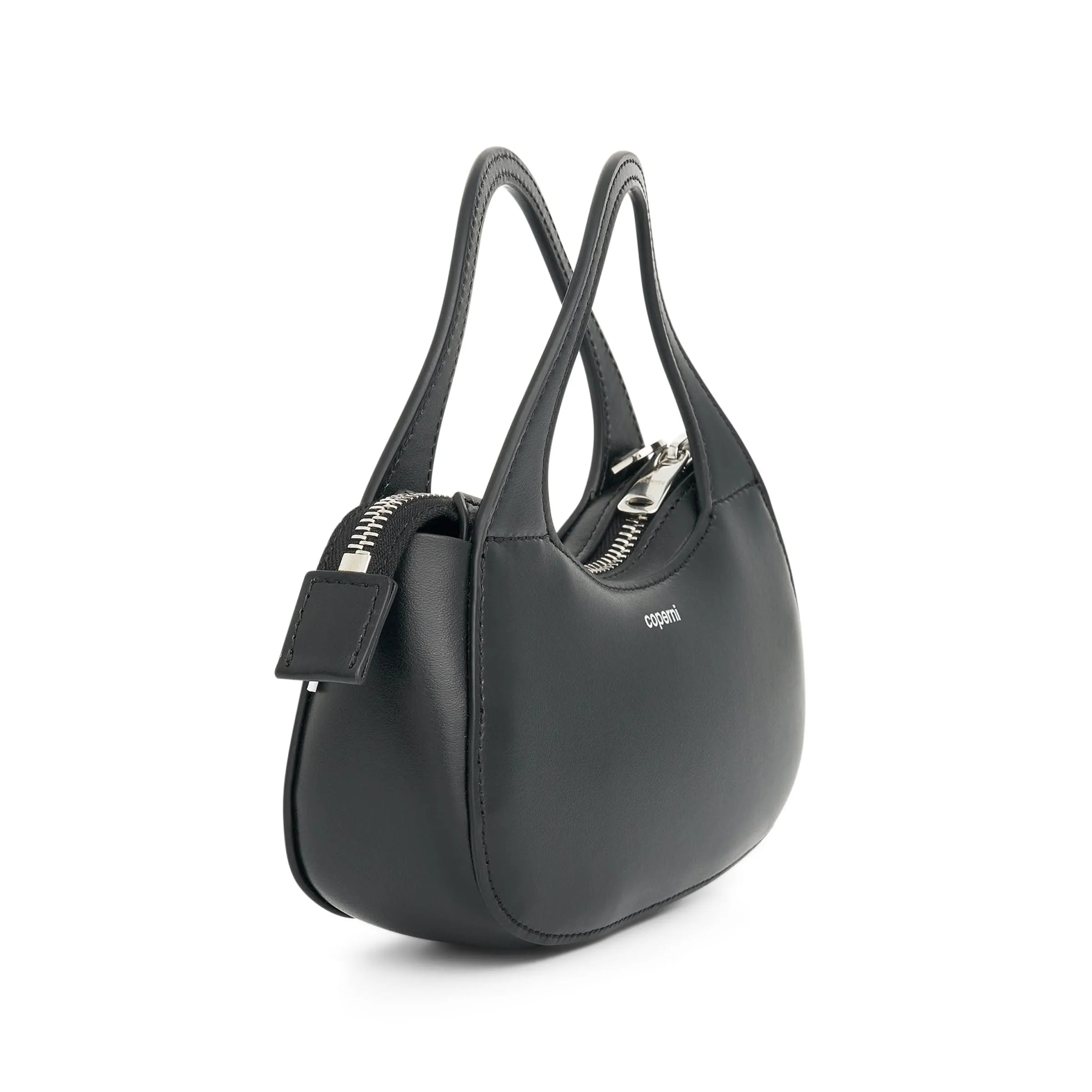 Micro Baguette Swipe Bag in Black