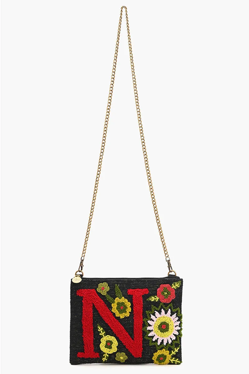 N Floral Crossbody Bag