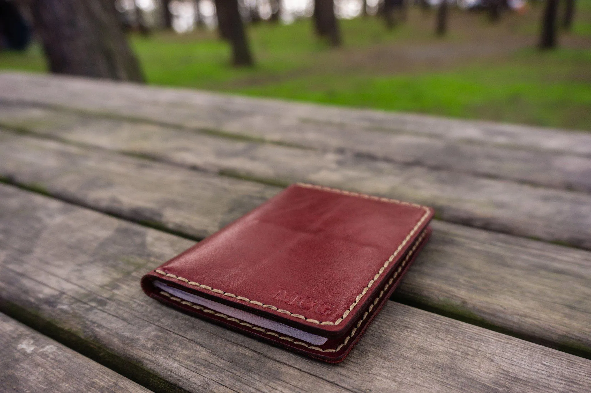 No.06 Leather Passport Holder-Red 1