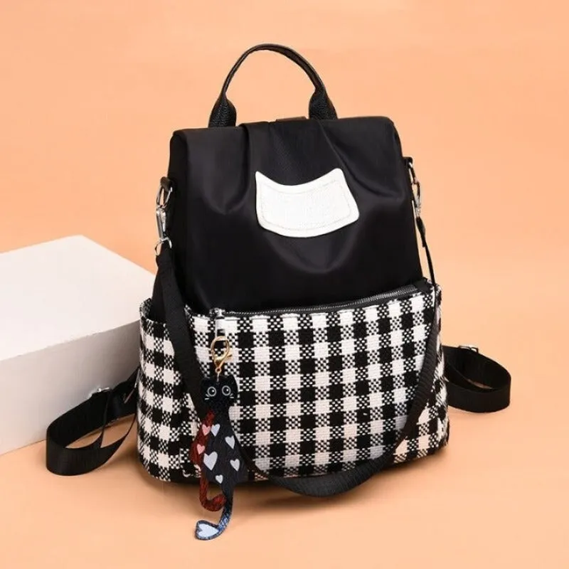 Oxford Plaid School Bags For Girls