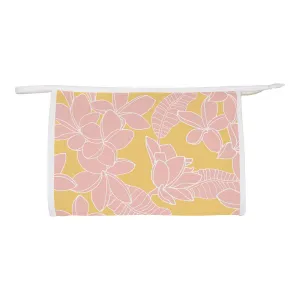 Plumeria Branches Neoprene Cosmetic Bag