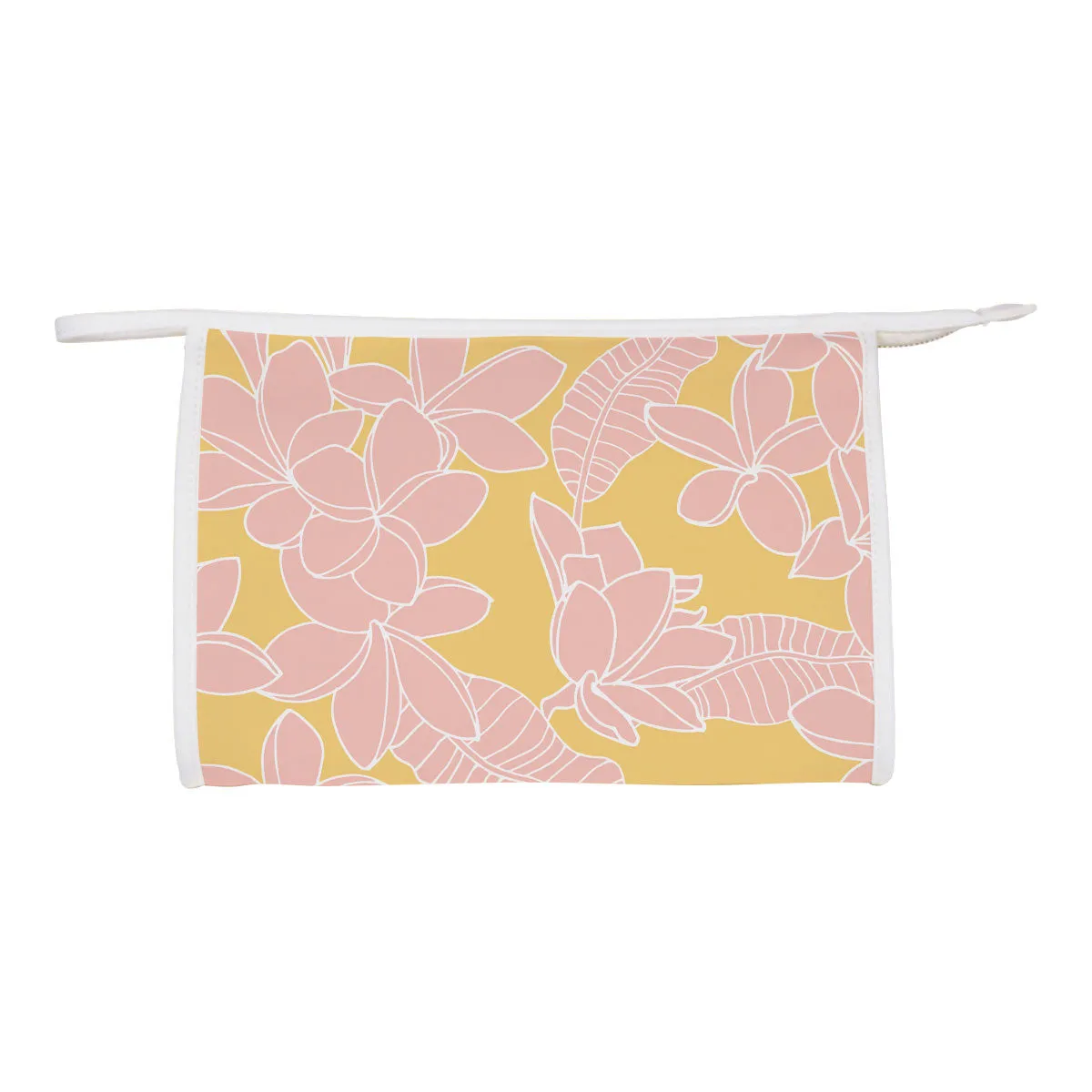 Plumeria Branches Neoprene Cosmetic Bag