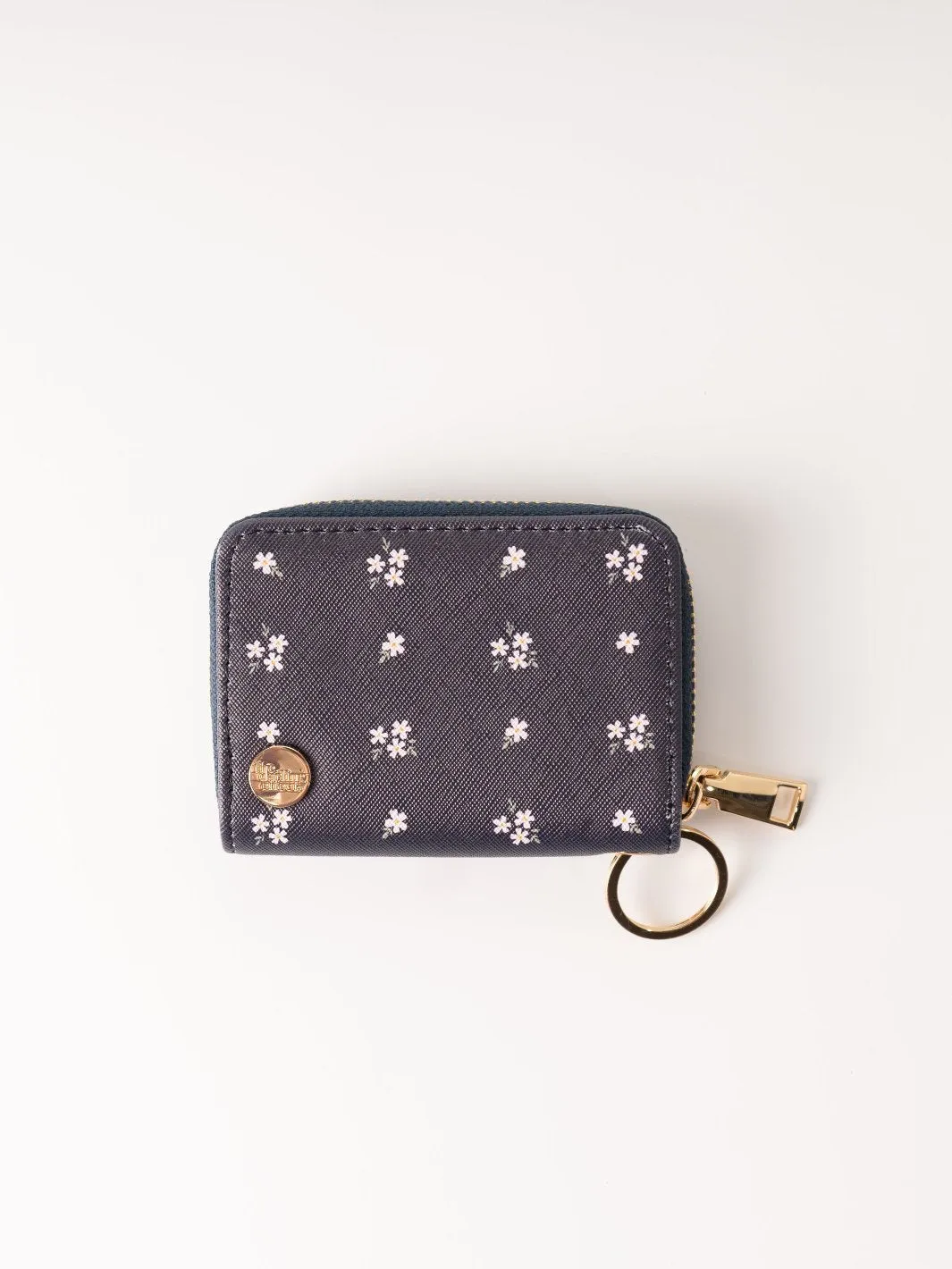 Pretty Posies Navy Zip Wallet