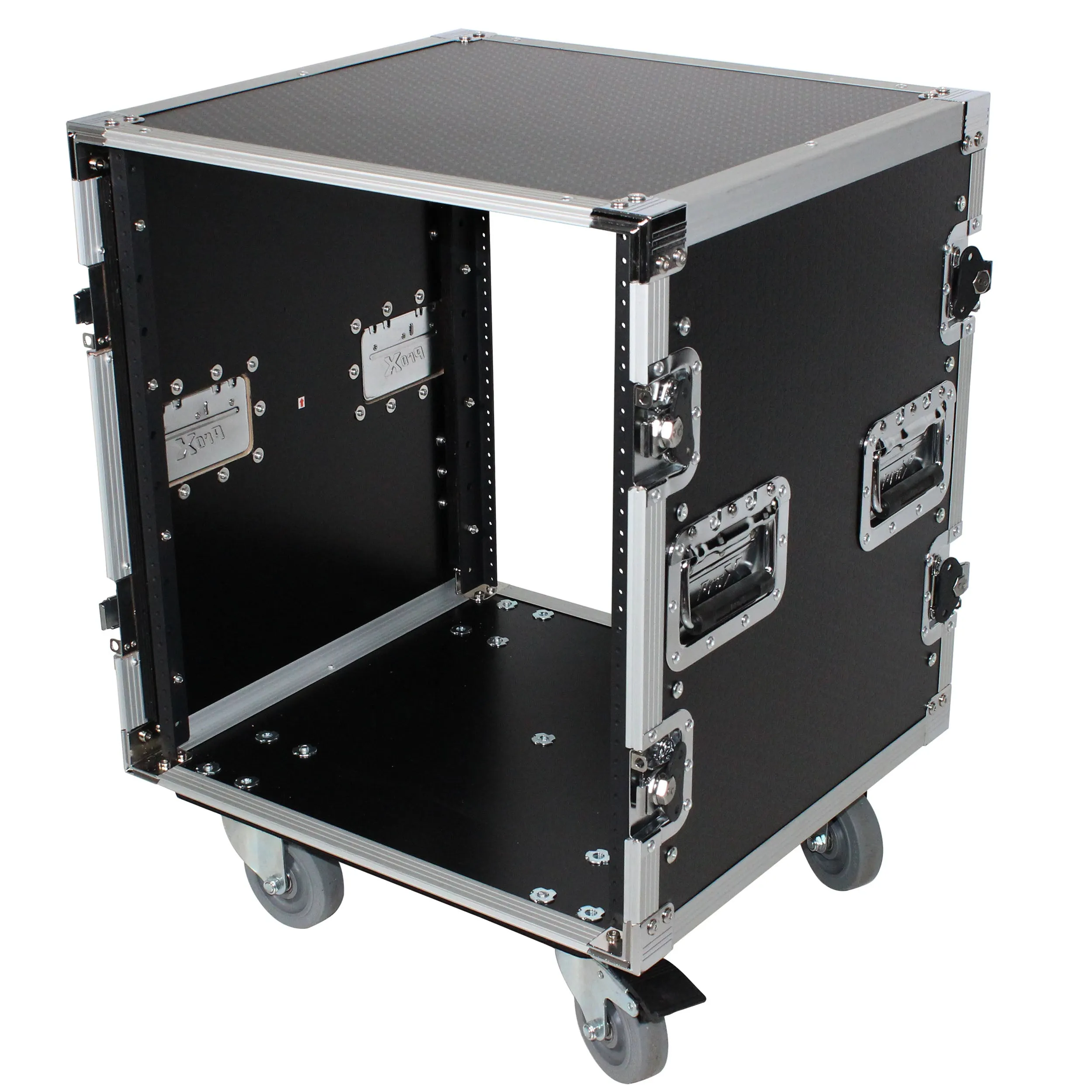 ProX XS-12R18W 12U Space Amp Rack Mount ATA Flight Case 18 Inch Depth W-Casters Shipped Disassembled