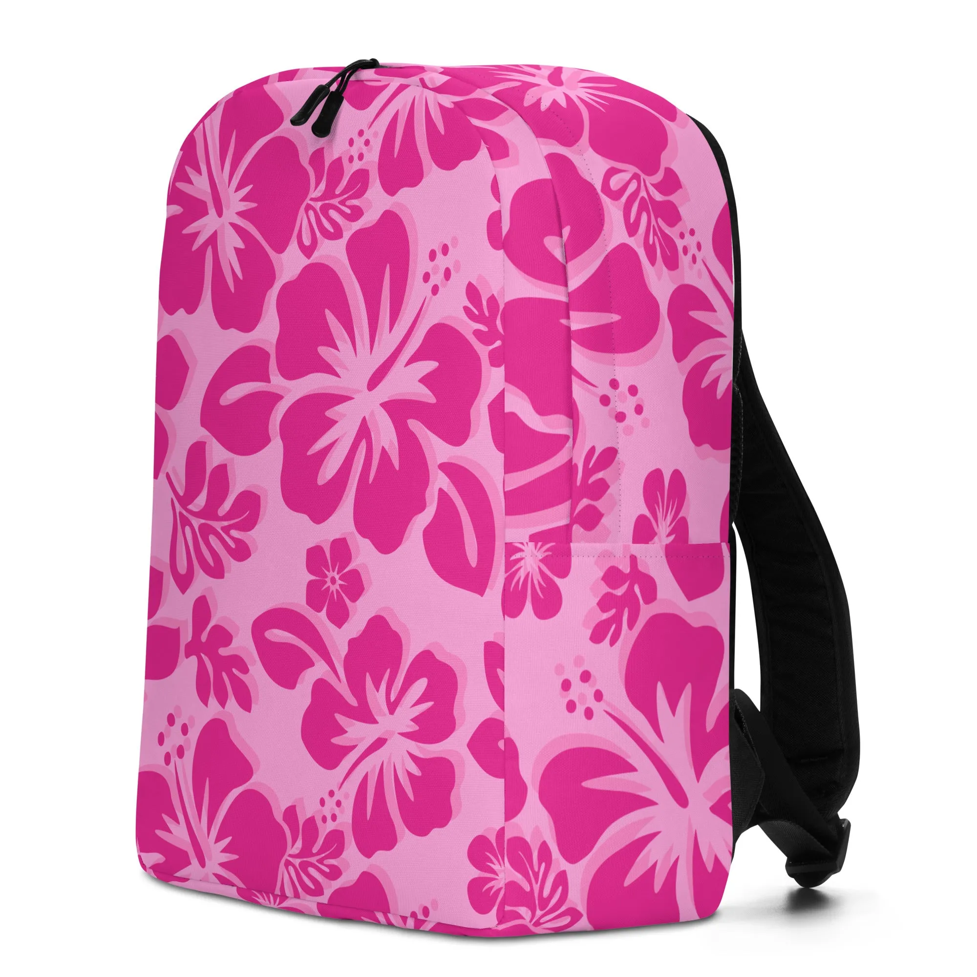 Raspberry Pinks Hawaiian Print Backpack