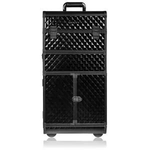 REBEL Series Pro Makeup Artists Rolling Train Case Trolley Case