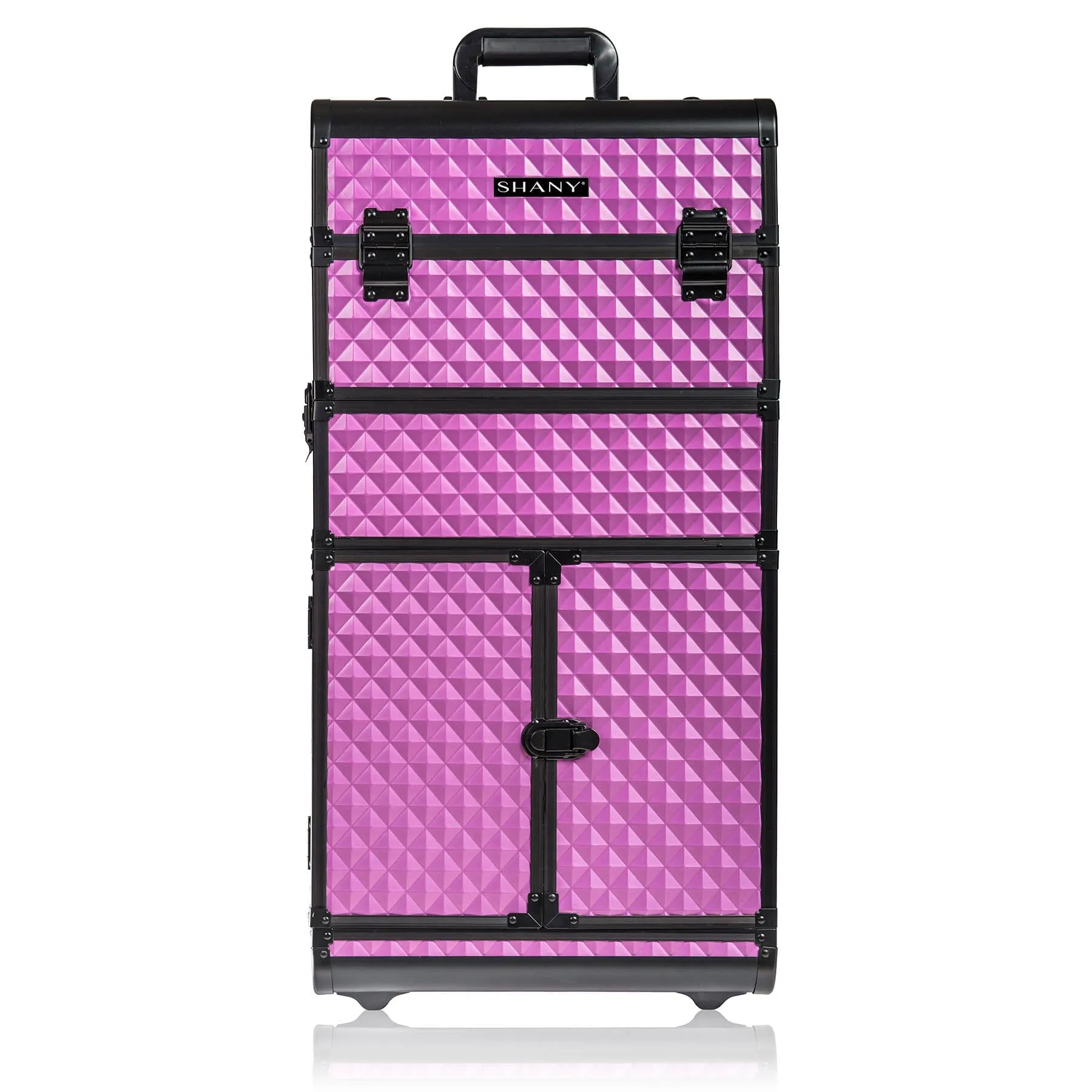 REBEL Series Pro Makeup Artists Rolling Train Case Trolley Case