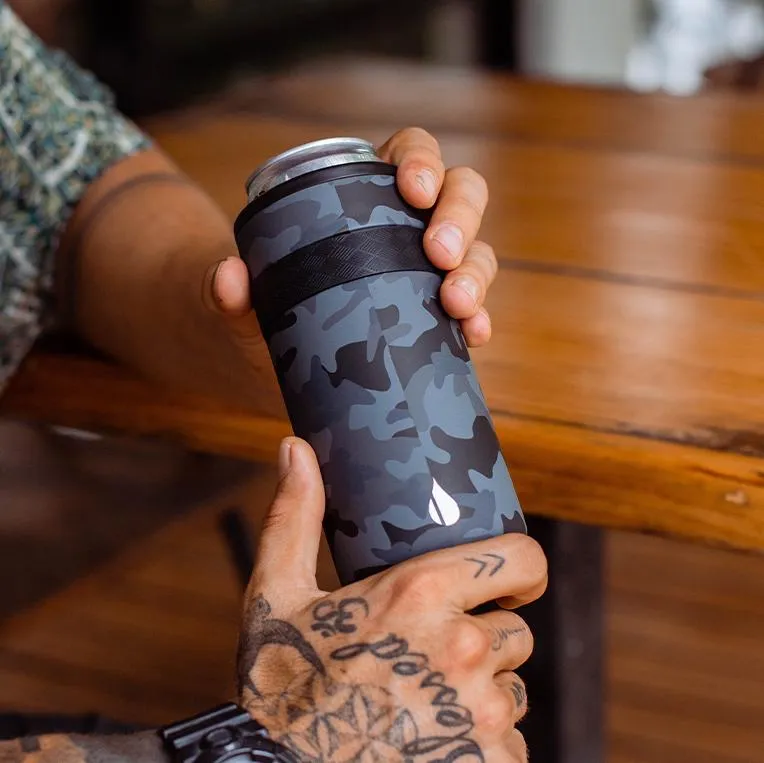 Recess 12oz Slim Can Cooler - Black Camo