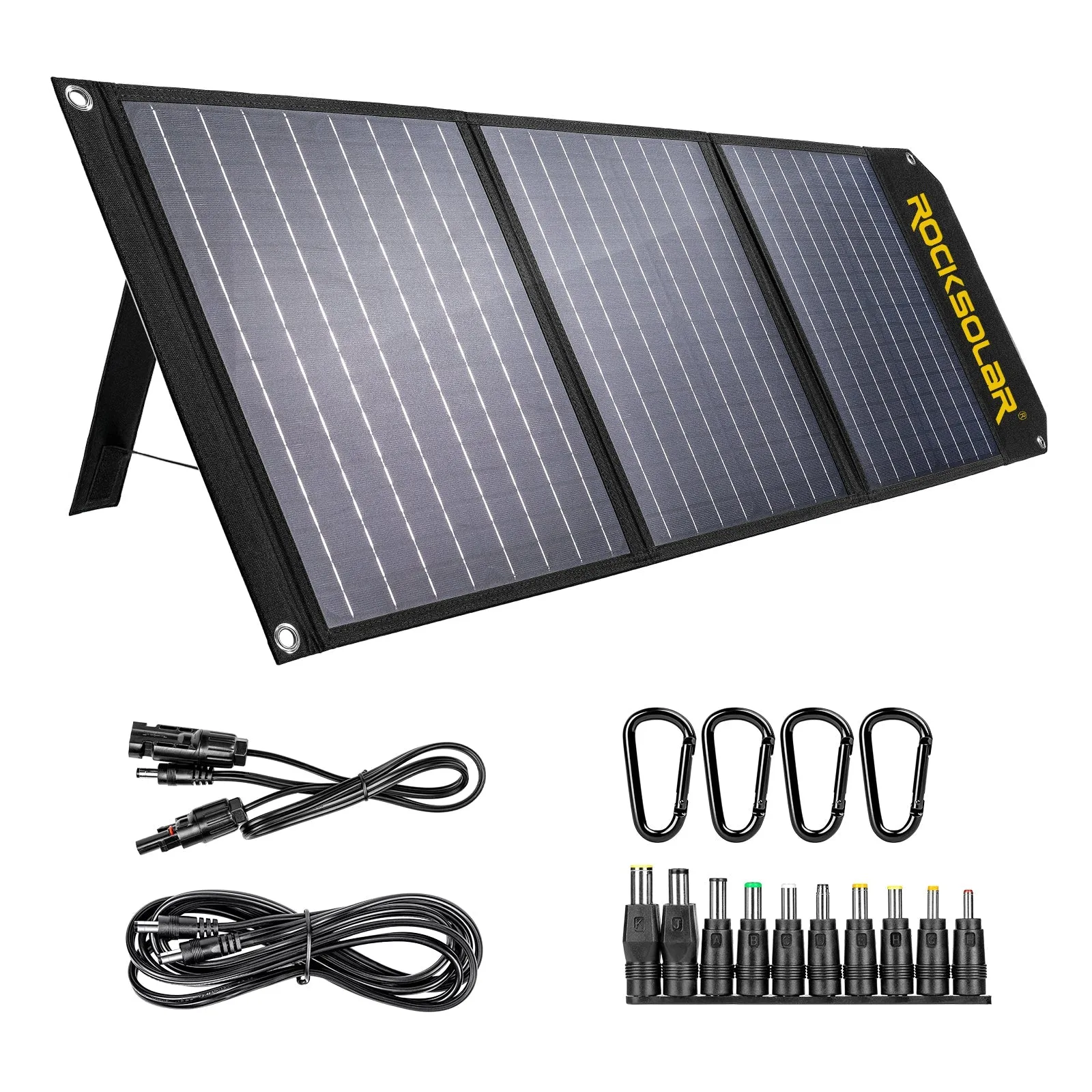 ROCKSOLAR Nomad 400W 444Wh Portable Solar Generator Kit