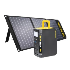 ROCKSOLAR Weekender MAX PRO 250W 277.5Wh Portable Solar Generator Kit