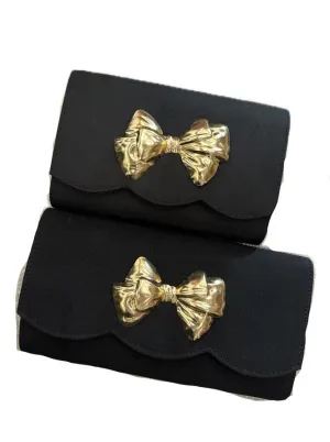 Ruby Clutch with Bow