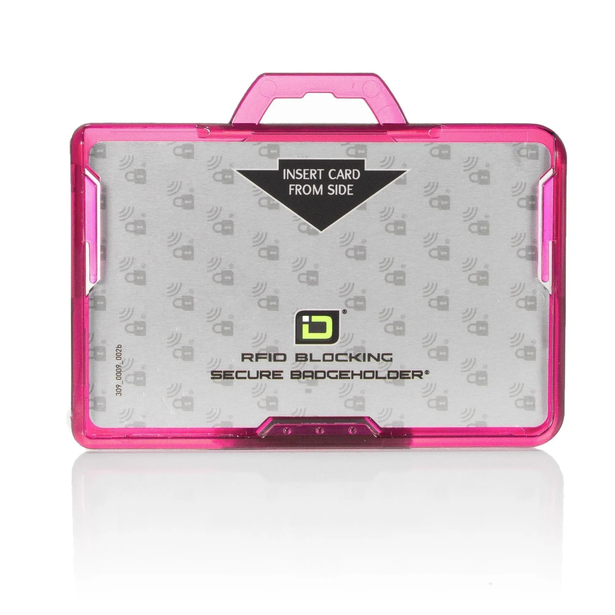 Secure Badge Holder BloxProx ™ Lite LANDSCAPE - Protects 125Khz HID Prox - 1 ID Card Holder