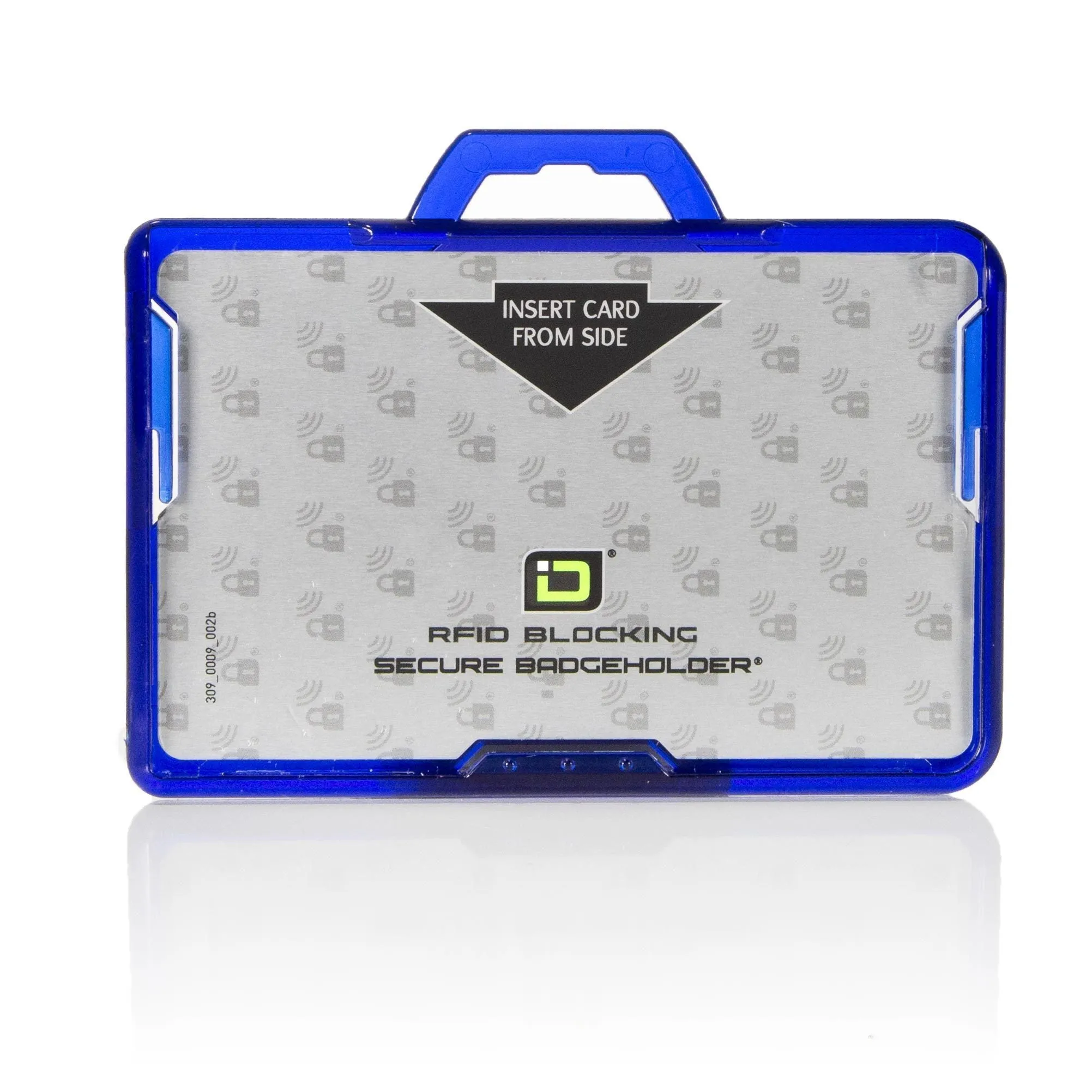 Secure Badge Holder BloxProx ™ Lite LANDSCAPE - Protects 125Khz HID Prox - 1 ID Card Holder