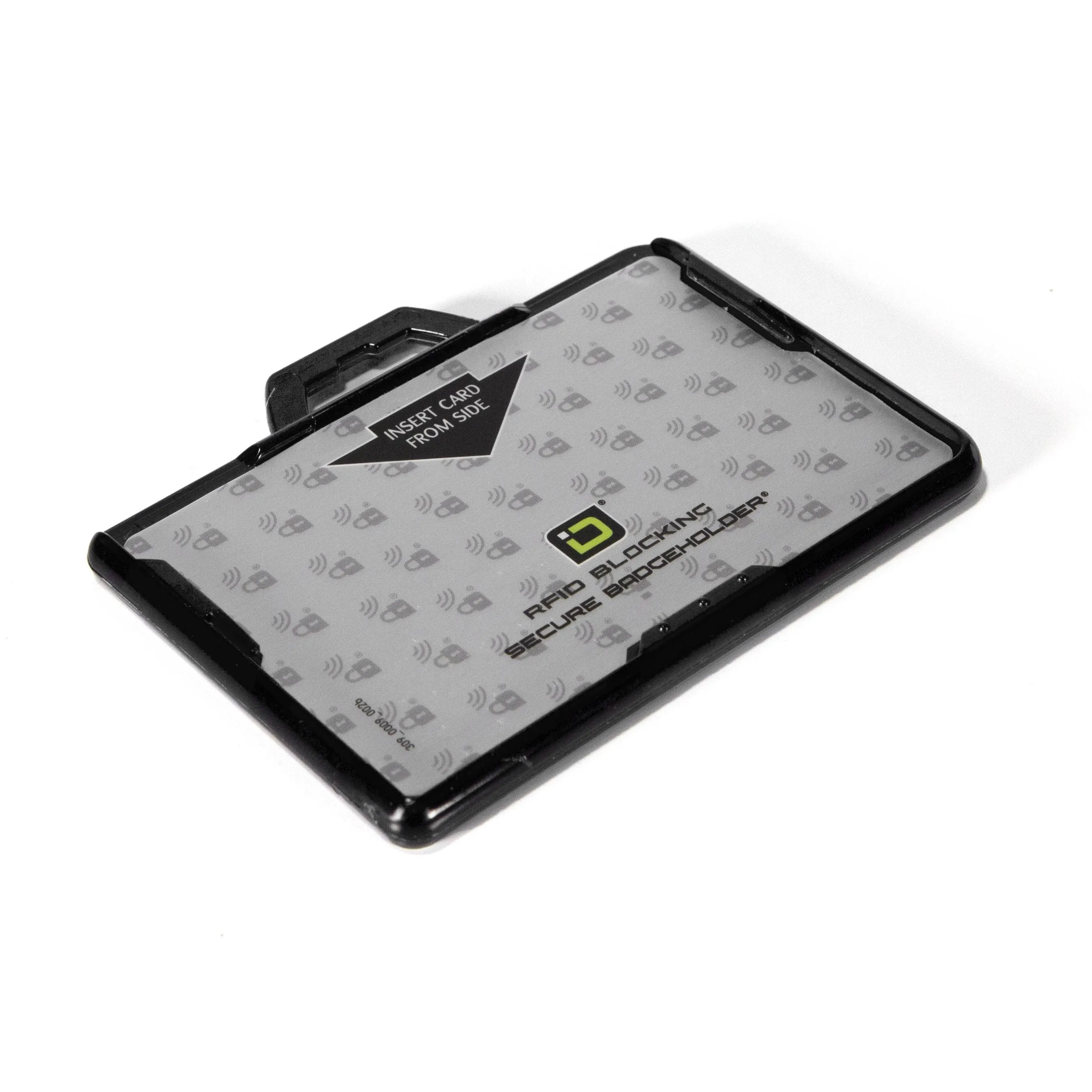 Secure Badge Holder BloxProx ™ Lite LANDSCAPE - Protects 125Khz HID Prox - 1 ID Card Holder