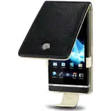 Sony Xperia S Leather Flip Case Black