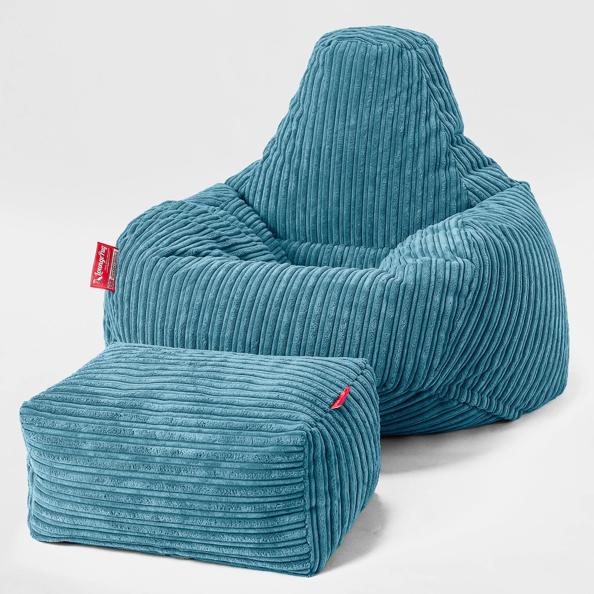 Teardrop Bean Bag Chair - Cord Aegean Blue